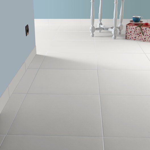 Carrelage blanc gres