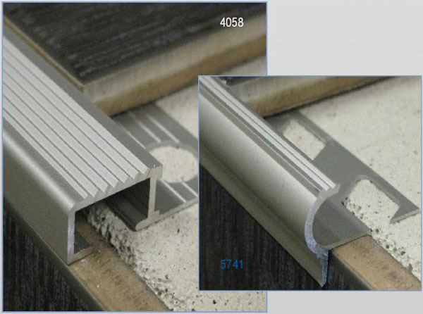 Carrelage nez de marche antidérapant