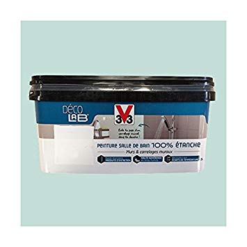 Peinture carrelage bleu embrun