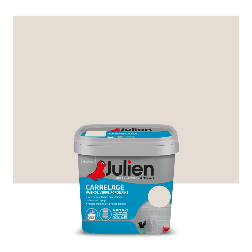 Peinture carrelage julien bleu