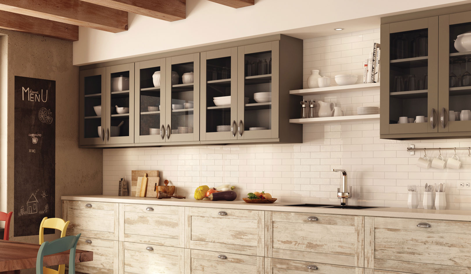 Porte armoire cuisine pin