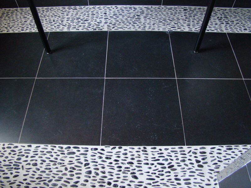Carrelage blanc effet beton