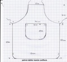 Patron tablier de cuisine gratuit