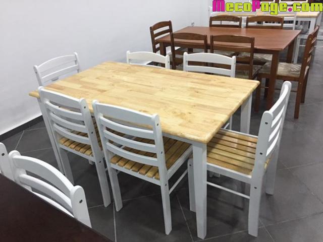 Table de cuisine en bois ouedkniss