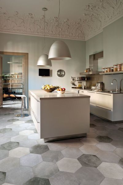 Carrelage hexagonal dimension
