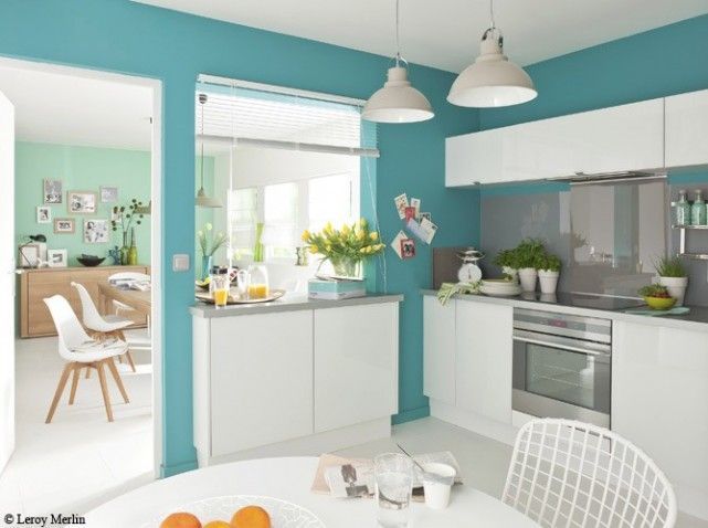 Idée déco cuisine bleu
