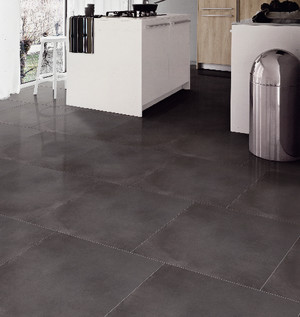 Carrelage hexagonal gris foncé