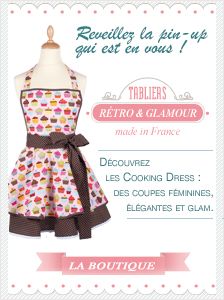 Patron de tablier de cuisine vintage