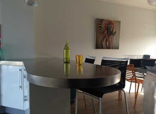 Table de cuisine haute sur mesure
