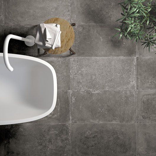 Carrelage anthracite déco
