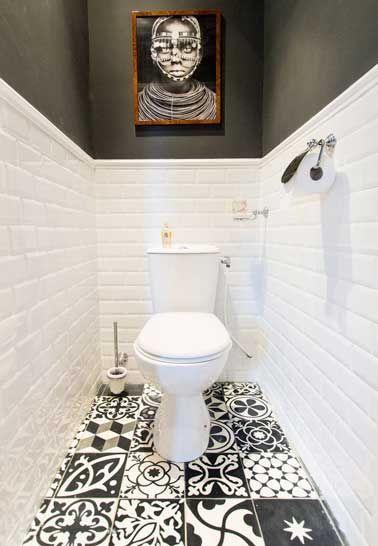 Carrelage wc blanc