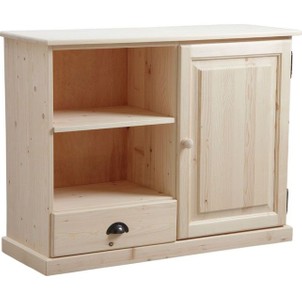 Meuble haut cuisine pin brut