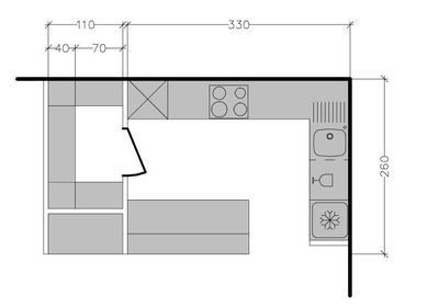 Plan pour bar de cuisine