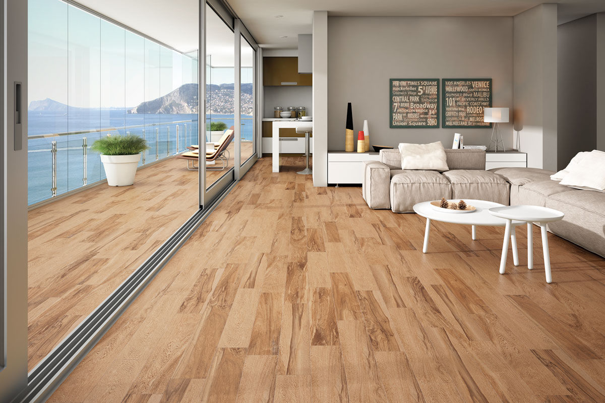 Carrelage aspect parquet exterieur