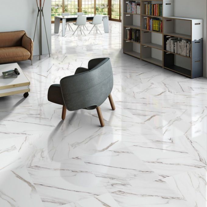 Carrelage calacatta beige