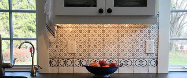 Carrelage mural vintage cuisine