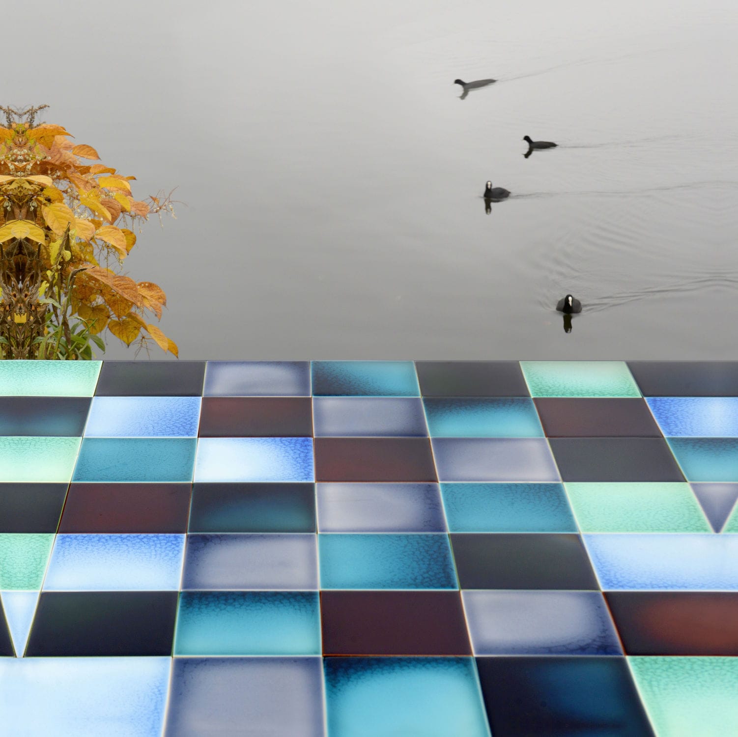 Carrelage exterieur brillant