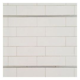 Carrelage blanc mat 10x30