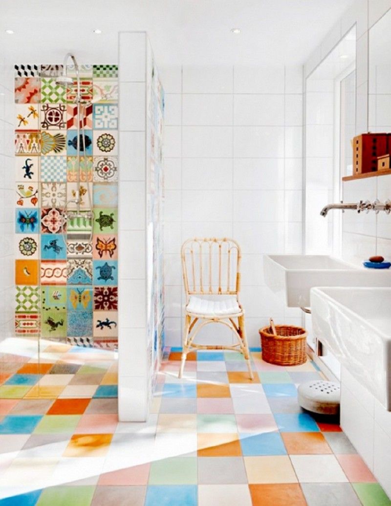 Carrelage salle de bain patchwork
