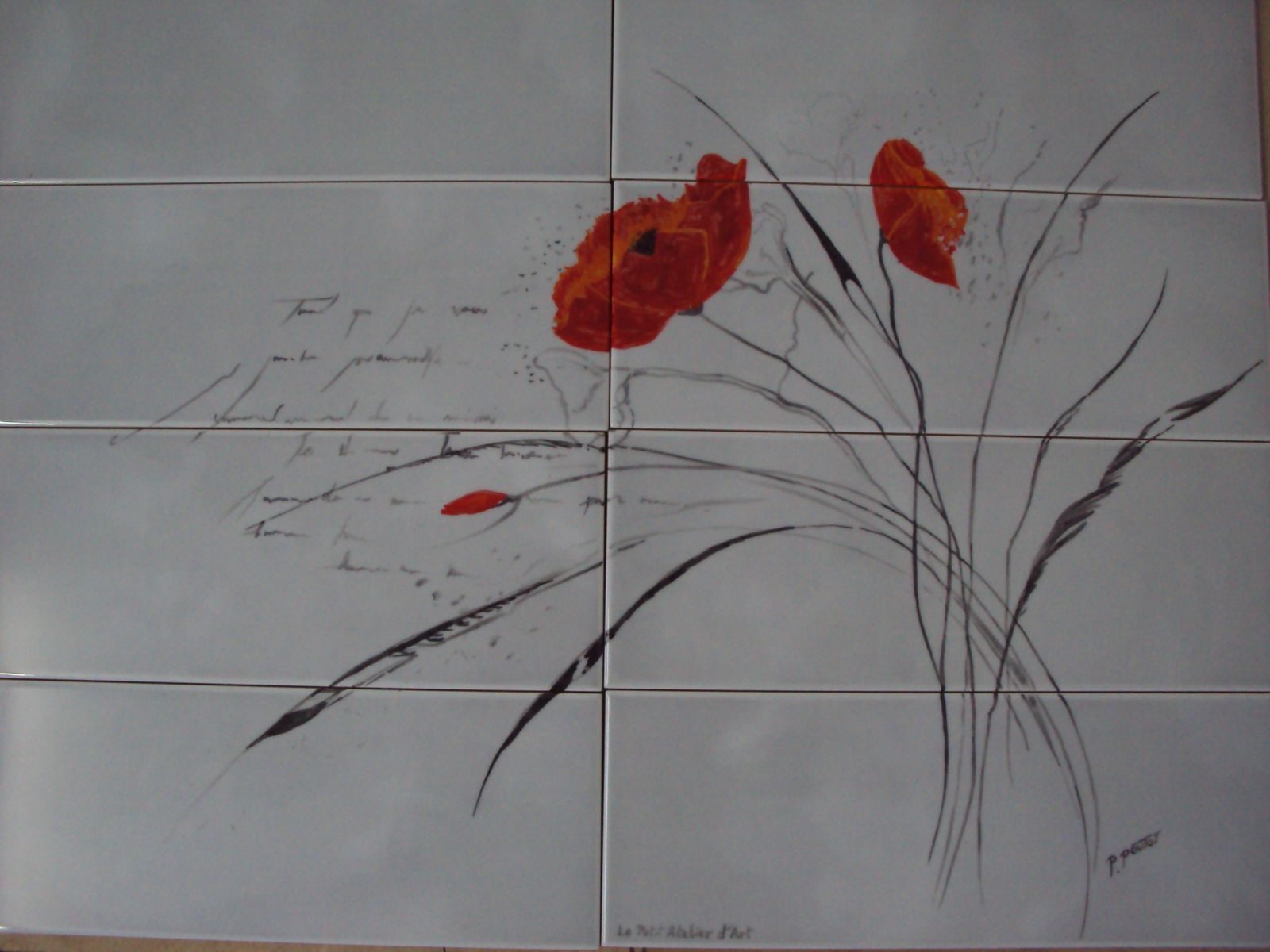 Carrelage cuisine fresque