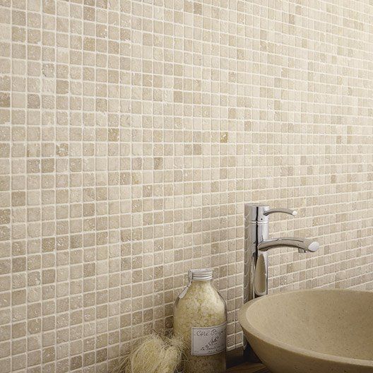 Carrelage mosaique ivoire