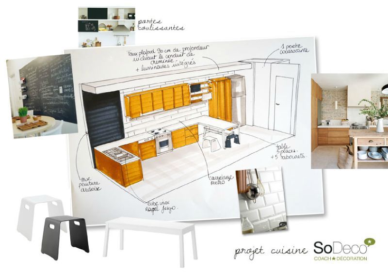 Plan de cuisine en couloir