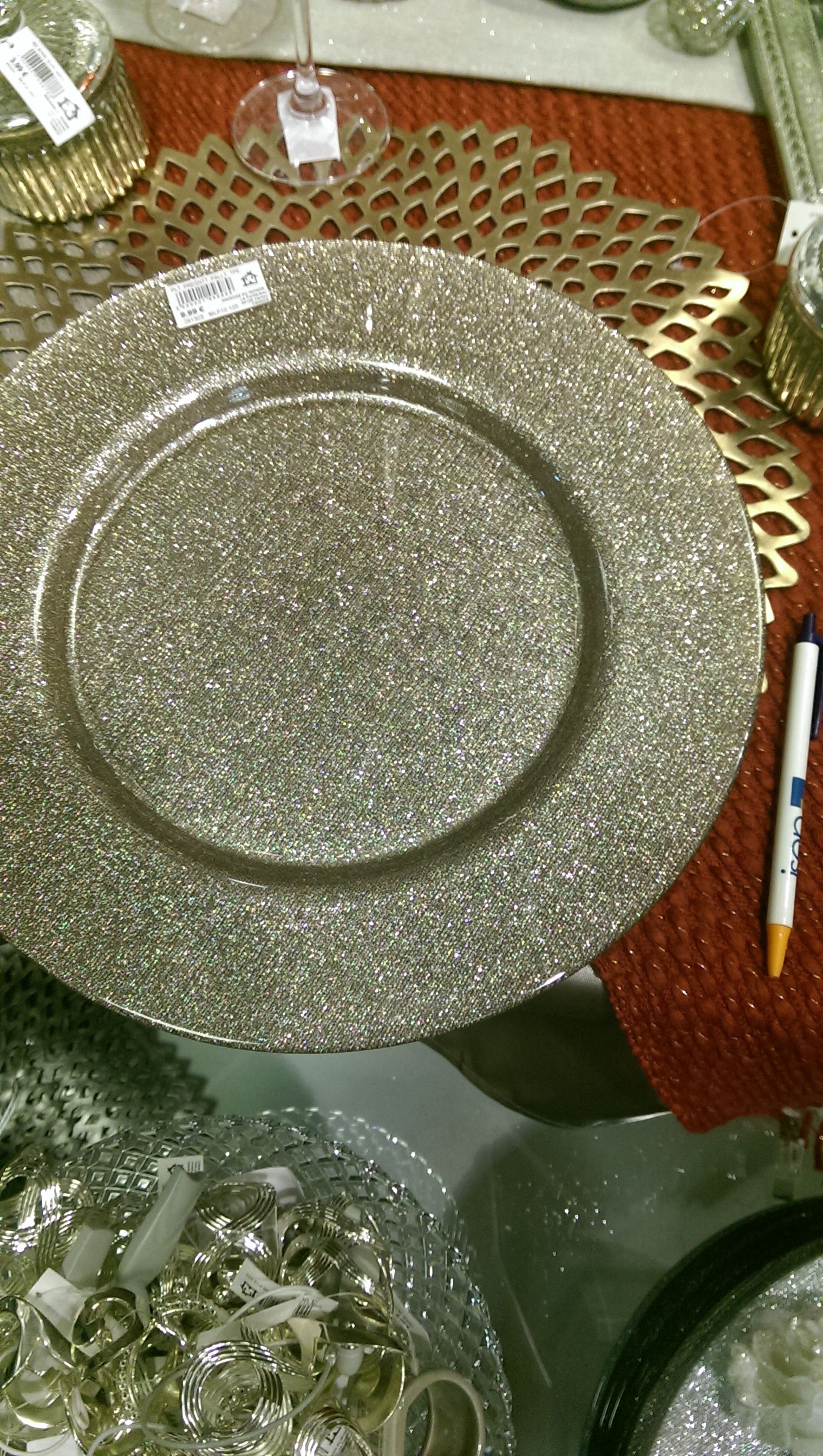 Assiette argent maison du monde