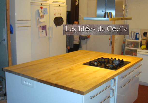 Plan de travail pour ilot central cuisine