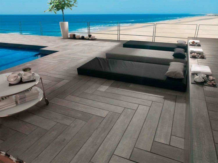Carrelage aspect bois exterieur
