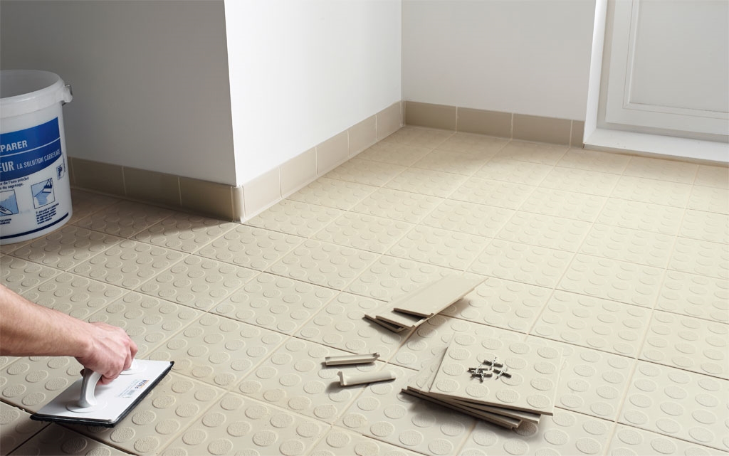 Carrelage antidérapant grain de riz