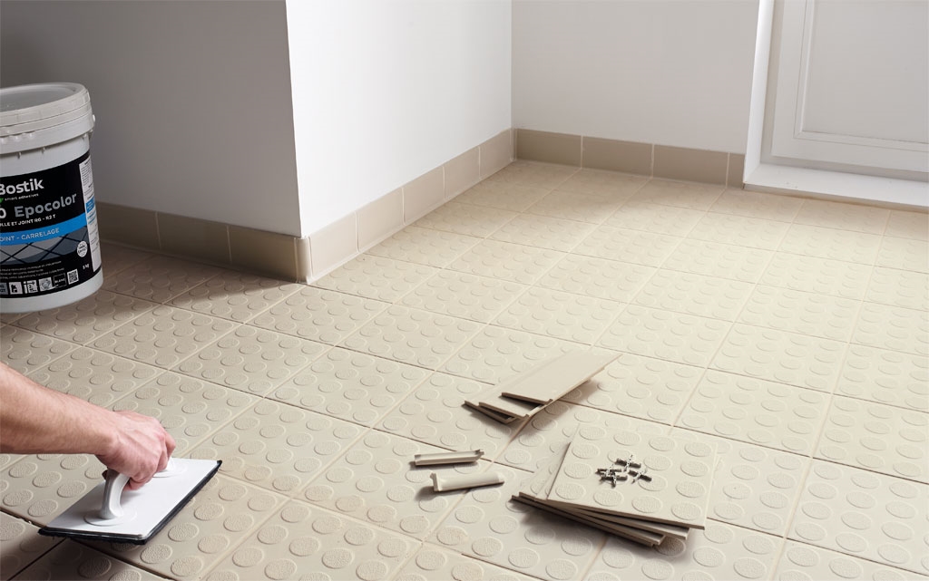 Carrelage antidérapant boucherie