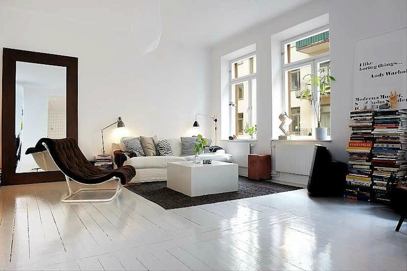 Carrelage blanc pour salon