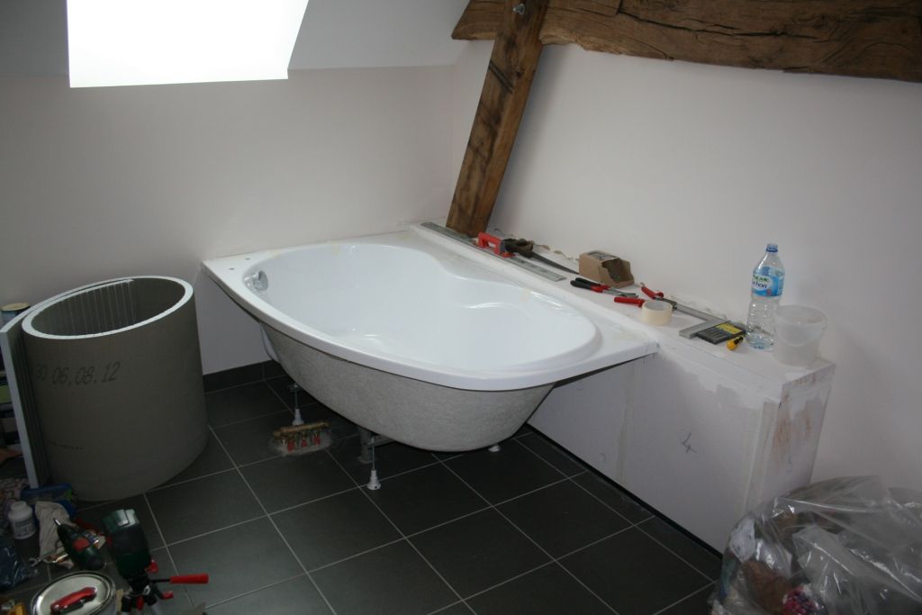 Carrelage autour baignoire