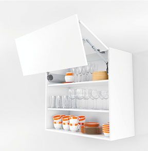 Meuble haut cuisine porte pliante