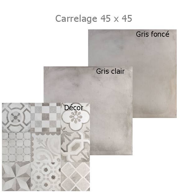 Carrelage devon effet carreaux de ciment lapeyre