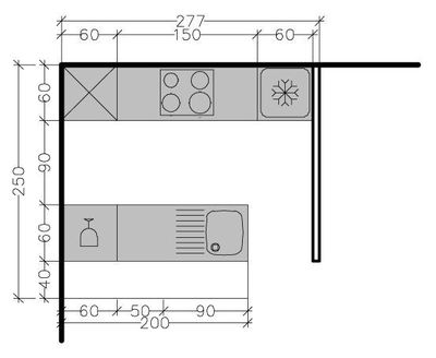 Plan cuisine type