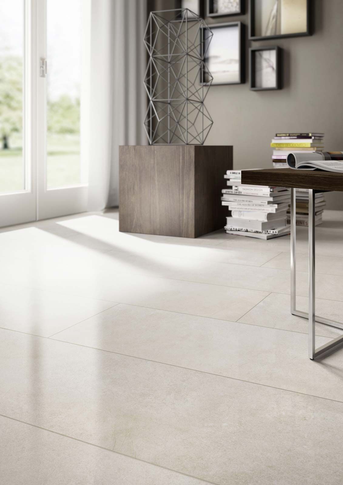 Carrelage blanc xxl
