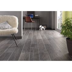 Carrelage antidérapant imitation bois