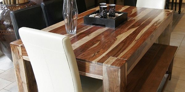 Table de cuisine en bois de teck