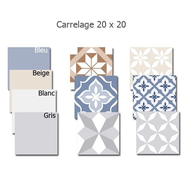 Carrelage bleu lapeyre