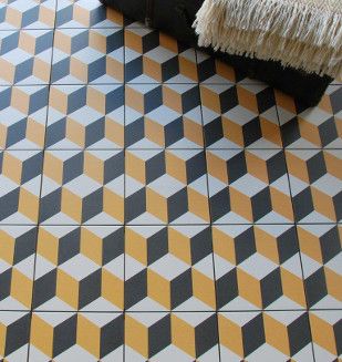 Carrelage carreau de ciment cube