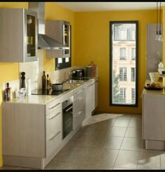 Deco cuisine vert et gris