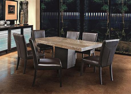 Table de cuisine en bois contemporain