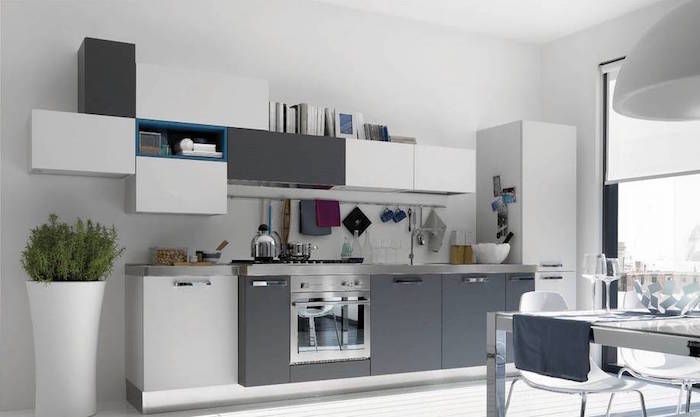 Modele de cuisine moderne blanche