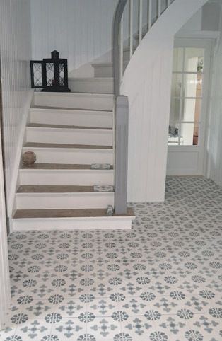Carrelage ancien escalier