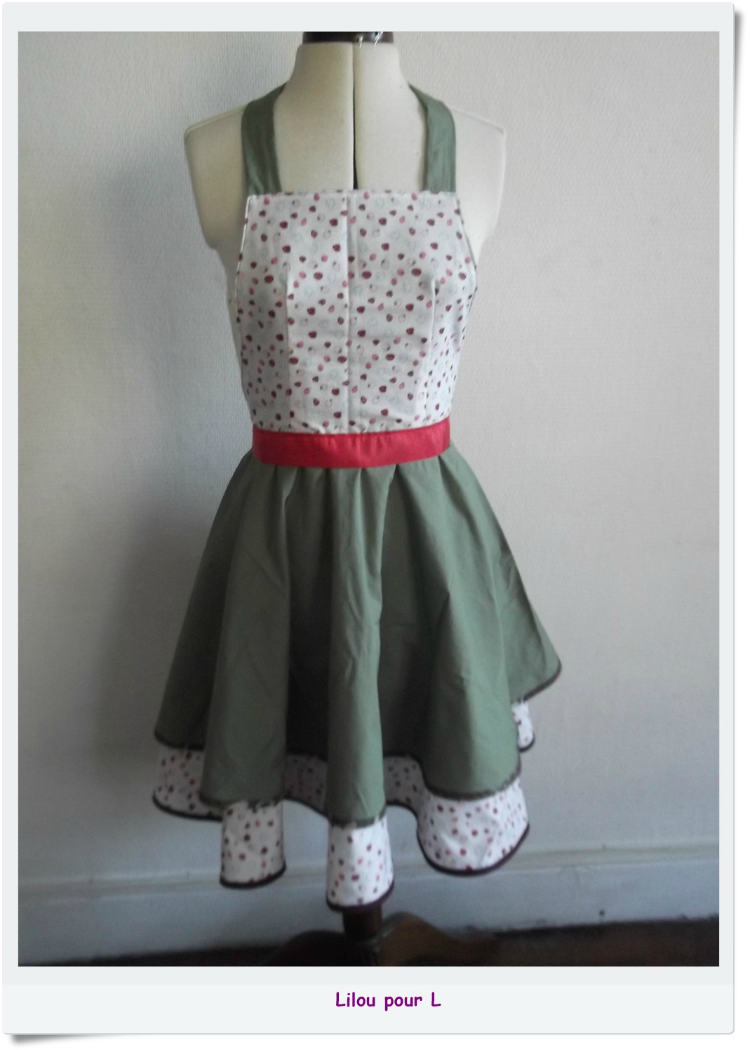 Patron couture tablier cuisine vintage