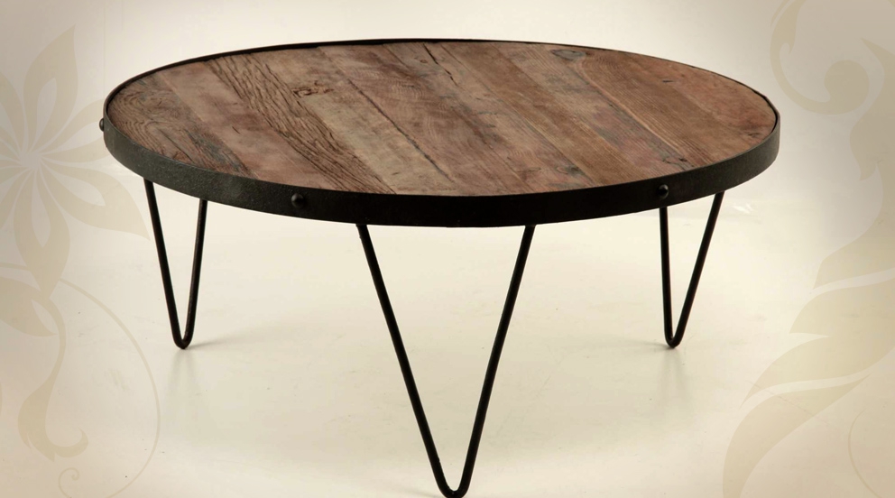 Table basse ronde diamètre 80 cm