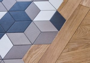 Carrelage imitation parquet double encollage