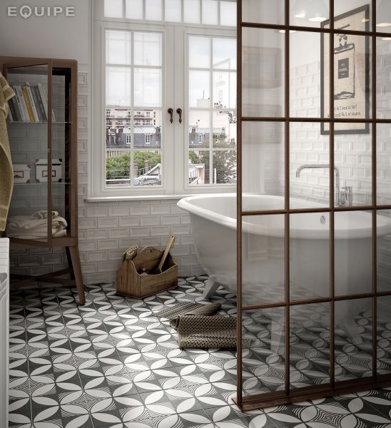 Carrelage salle de bain art nouveau