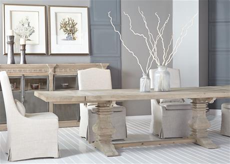 Table de cuisine en bois recyclé